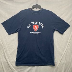 US Polo Assn T-Shirt Blue Men Size | L